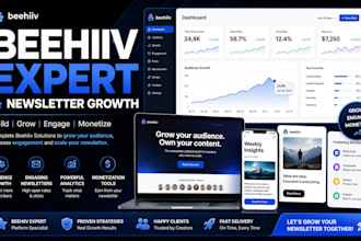 beehiiv expert beehiiv template beehiiv manager beehiiv landing page newsletter