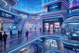 develop a custom metaverse business space and environmental design