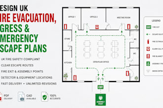 uk fire evacuation, egress and emergency escape plans