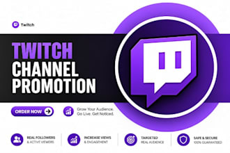 do twitch channel promotion for organic visibility and engagement
