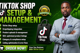 setup tik tok shop dropshipping, setup tiktok shop and tiktok product listings