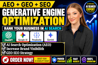 do complete monthly website on page GEO, aeo, local SEO backlinks and ai search