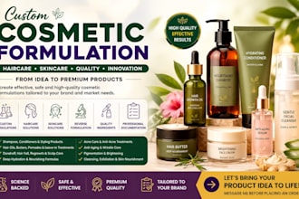 be your cosmetic chemist for product formulation