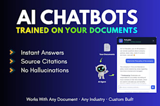 build an ai chatbot trained on your business documents