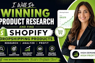 find winning shopify dropshipping products with low competition