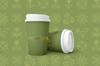 do creative design for a paper cup