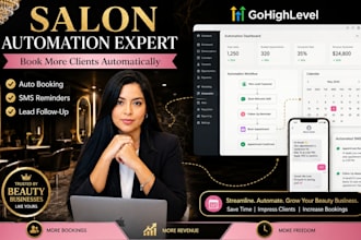 setup gohighlevel automation for salons, barbershops and beauty businesses