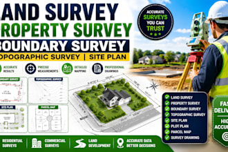 land survey property survey boundary survey topographic survey site plan