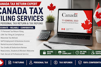 prepare, file your canada tax return, t1 personal tax return, tax refund service