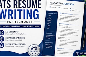 write ats resume for software engineering and faang careers