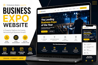 business expo website, trade show website, exhibition website design