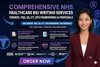 write nhs healthcare tenders pqq sq itt dps framework bid proposals