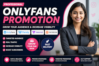 promote your onlyfans, fanvue, patreon page for more visibility and engagement