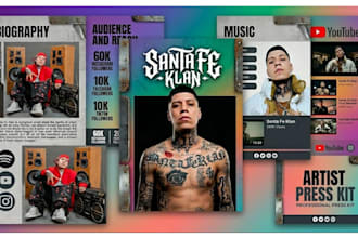 musicians epk band press kit dj electronic press kit author clickable media kit
