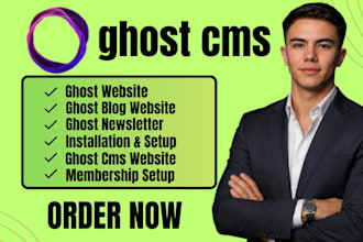 build ghost cms website setup ghost blog customize ghost the