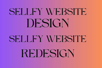 sellfy design and redesign your store