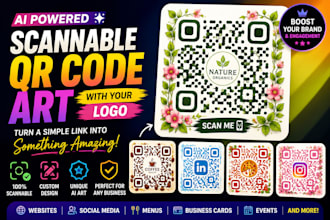 create ai qr code art with your link custom logo for your business and brand