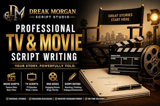 write a professional  movie script, screenplay, or TV pilot