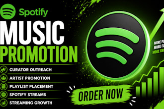 do spotify music promotion, playlist pitching and streaming growth for artists