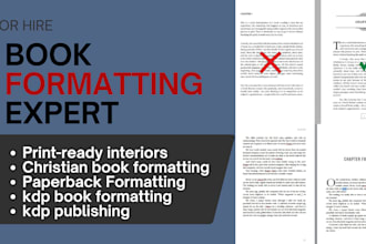 format, design christian book selfhelp spiritual book formatting KDP upload