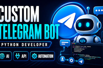 create a custom telegram bot using python