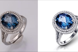 do retouch jewelry, diamond retouching, product retouching, high end retouching