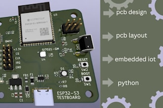 develop pcb design kicad layout python and embedded iot solutions