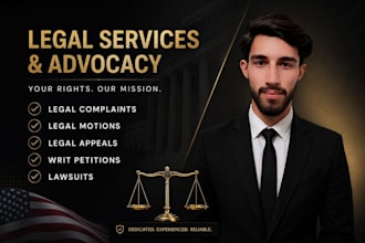 draft legal complaints, legal letters, legal motions and lawsuits