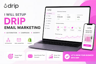 setup drip email marketing drip shopify automation drip campaign