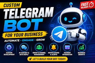 develop a custom telegram bot telegram bot