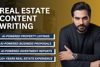 write ai powered real estate listings, proposals and investment reports