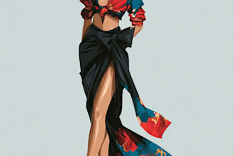 create fashion illustration for you brand