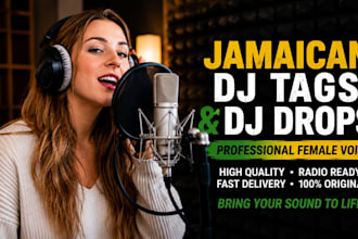 record jamaican caribbean dj drops, dj tags, radio jingles and hype intros