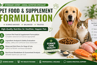 do pet or dog food formulation as a certified veterinarian