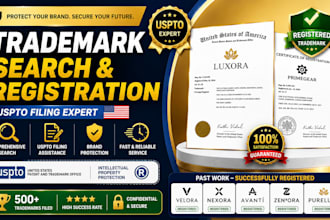 do trademark registration, trademark search, and uspto filling for your brand