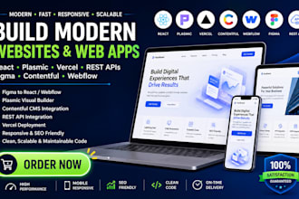 build react plasmic vercel rest apis figma contentful webflow website design