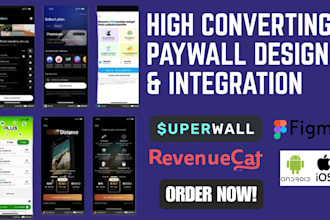 design high converting paywall superwall revenuecat for ios and andriod