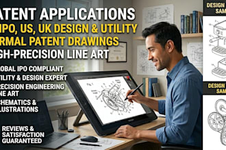 prepare a design euipo, US UK or utility patent application