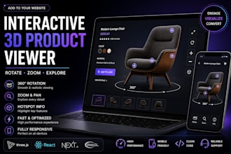 add an interactive 3d product viewer to your website