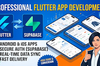 be your expert flutter developer for custom mobile apps