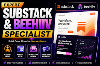 substack newsletter setup substack account  beehiiv newsletter manage beehiiv