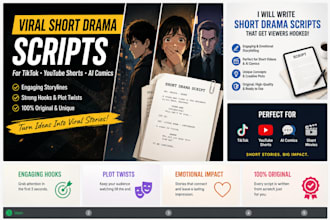write viral short drama and comic story scripts
