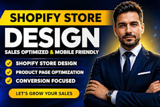 design redesign shopify store, product page, homepage and optimize shopify store