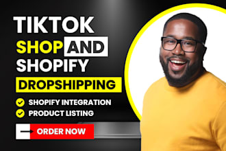 setup tik tok shop dropshipping, tik tok product listing and shopify integration