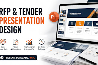 create rfp response, government tender, bid proposal powerpoint design