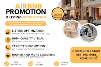 airbnb listing optimization airbnb SEO, promotion and marketing