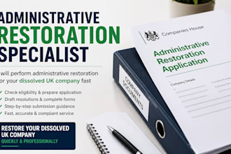 do administrative restoration for your dissolved UK company fast
