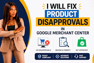 fix product disapprovals in google merchant center