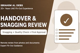 review your renovation handover