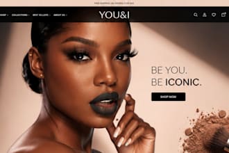 design cosmetics beauty store makeup website makeup shopify store lipgloss store